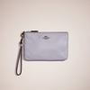 Coach Restored Small Wristlet In Pewter/pool