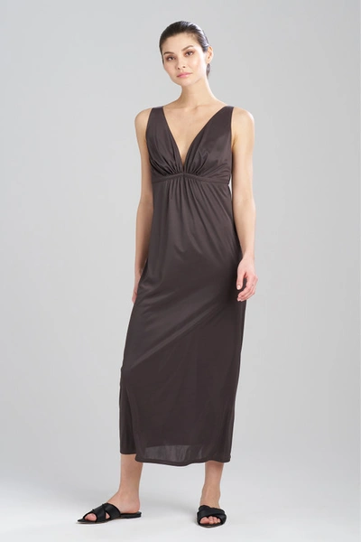 Natori Aphrodite Gown Dress In Espresso