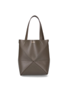 Loewe Mini Tote Bag "puzzle Fold" In Green