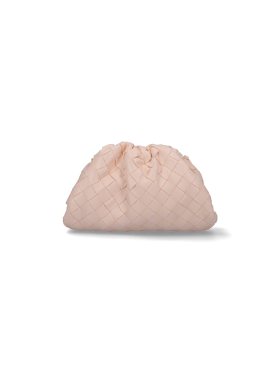 Bottega Veneta Woven Mini Pouch In Pink