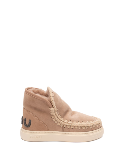 Mou `eskimo Sneaker Bold Glit.logo` In Beige