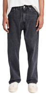 Our Legacy Straight Leg Five-pocket Trousers With Belt Loops In Supergrey Wash