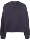 Entire Studios Drop-shoulder Crew-neck Sweatshirt In Blau