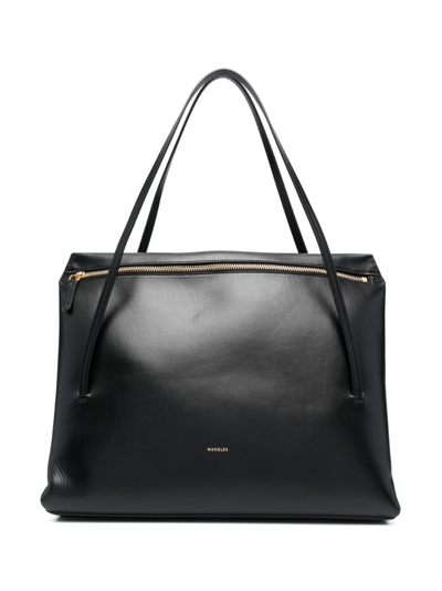 Wandler Leather Shoulder Bag In 3200 Black