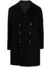 TAGLIATORE DOUBLE-BREASTED NOTCHED-LAPELS COAT