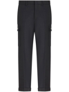 ETRO CARGO-POCKETS WOOL TAPERED TROUSERS