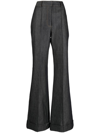 ADAM LIPPES HIGH-WAISTED FLARED TROUSERS
