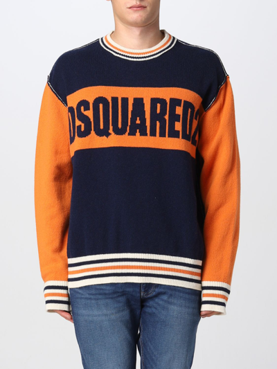 Dsquared2 Sweater  Men Color Orange