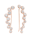 AMORIUM AMORIUM 18K ROSE GOLD VERMEIL CREEPER EARRINGS