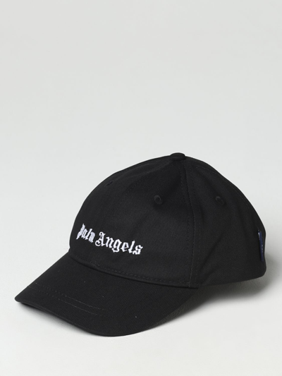 Palm Angels Hat In Cotton With Embroidered Logo In Black