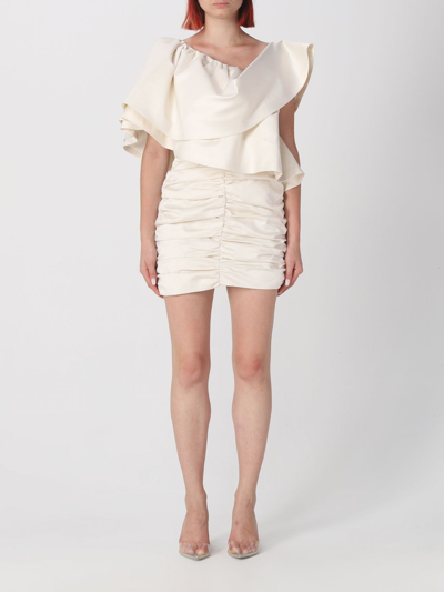 Rotate Birger Christensen Dress Rotate Woman Color Ivory