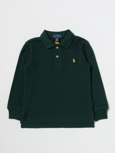 Polo Ralph Lauren Polo Shirt  Kids In Moss Green