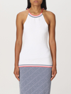 Fendi Ivory Viscose Blend Top In White