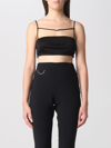 Dsquared2 Icon-plaque Spaghetti-strap Top In Black