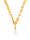 MARIA NILSDOTTER GOLD-PLATED FAUX PEARL PENDANT NECKLACE,CHUNKYCHAINDROPPE19548648