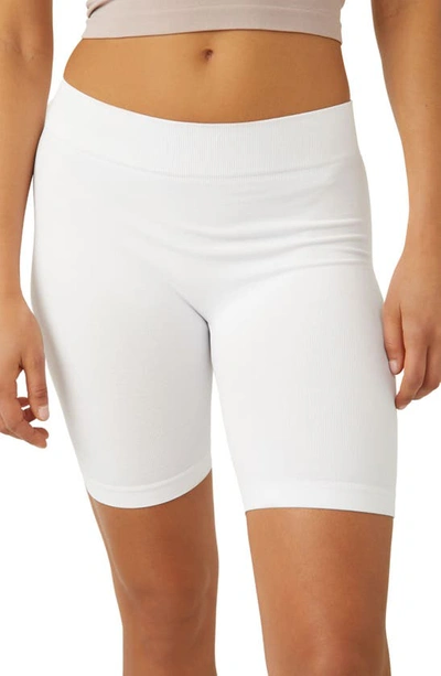 Free People Biker Shorts In White