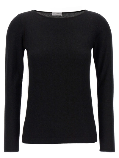 Brunello Cucinelli Glitter Sweater Sweater, Cardigans Black