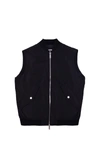 Dsquared2 Black Polyamide Vest In Black