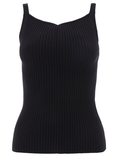 Courrèges Ribbed In Black