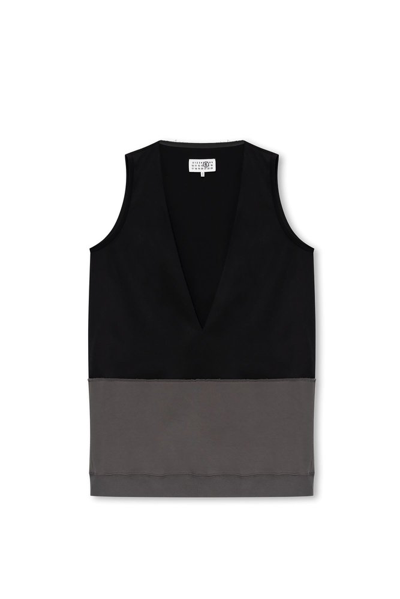 Mm6 Maison Margiela Oversized Vest In Multi