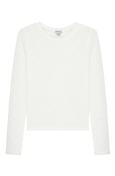 Habitual Girls' Asymmetrical Buttons Top - Big Kid In Off-white