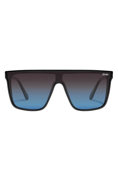 QUAY NIGHTFALL EXTRA LARGE POLARIZED SHIELD SUNGLASSES