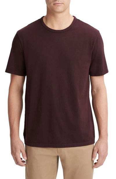 Vince Solid T-shirt In Washed Pinot Vino