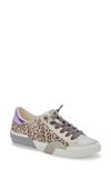 Dolce Vita Zina Sneaker In White Leopard Calf Hair