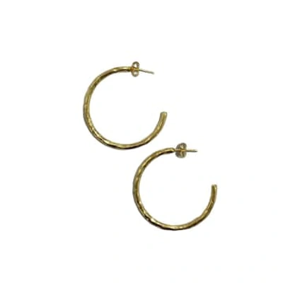 Nekewlam Gold Silver Hoop Stud Earrings