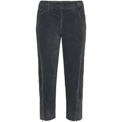 New Arrivals Laurie Piper Regular Crop Fine Cord Anthracite