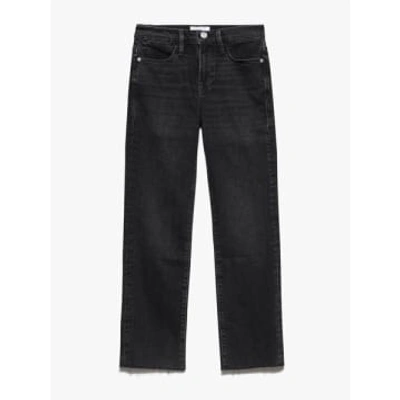 Frame Hutchison High Straight Released Hem Jeans In Blue