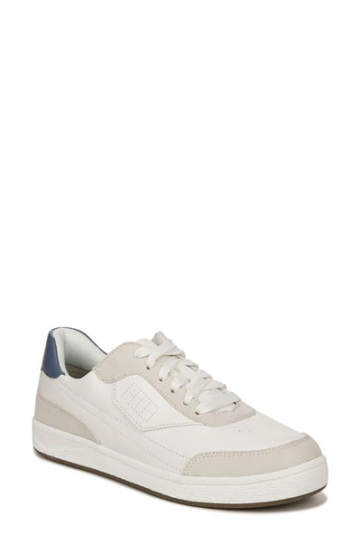 Dr. Scholl's Dink It Sneaker In White/navy Faux Leather