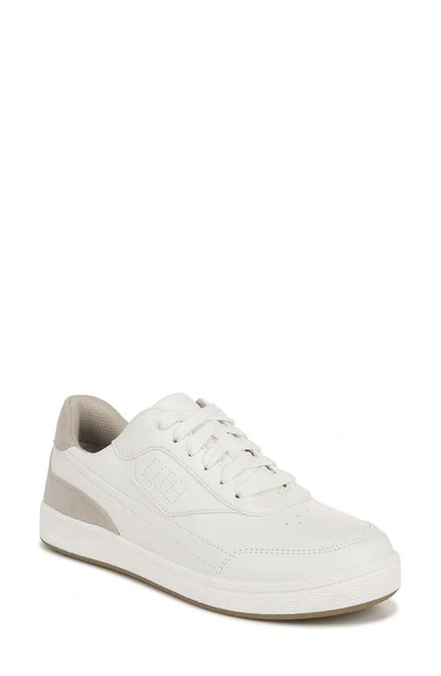 Dr. Scholl's Dink It Trainer In Bright White Faux Leather