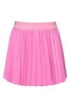 TRULY ME KIDS' PLEATED FAUX LEATHER SKIRT