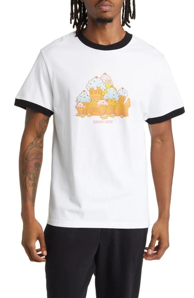 Krost X Hasbro Candyland Castle Cotton Graphic Ringer T-shirt In White