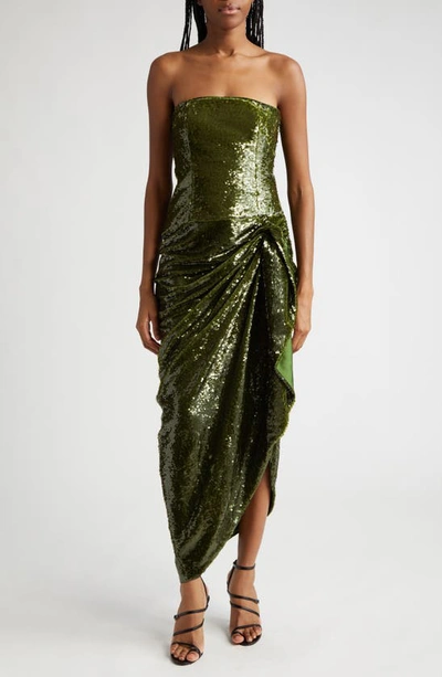 green emerald velvet dress cinq a sept Green Size 8 Dress main image 1