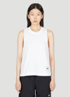 Adidas By Stella Mccartney True Pace Running Logo-print Tank Top In White