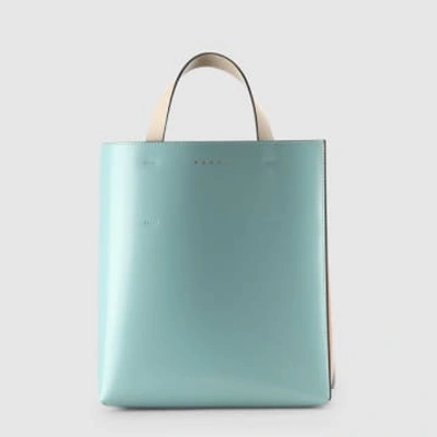 Marni Museo Colour-block Tote In Blue