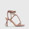 Isabel Marant 85mm Arja-gd Leather High Heel Sandals In Neutrals
