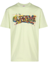 SUPREME PAINT LOGO COTTON T-SHIRT