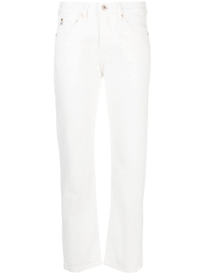 Ag American Cropped Jeans In White