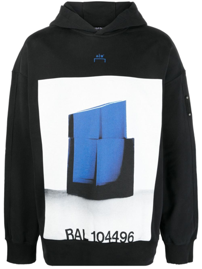 A-cold-wall* Monograph-print Cotton Hoodie In Black