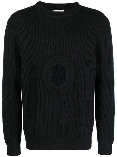 Craig Green Black Hole Embellishment Organic Wool Jumper