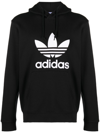 Adidas Originals Adicolor Classics Trefoil Hooded Sweatshirt In Black