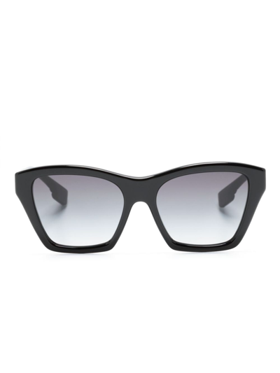 Burberry Eyewear Stud-embellished Square-frames Sunglasses In Black