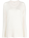 P.a.r.o.s.h Drop-shoulder Wool-cashmere Jumper In Neutrals