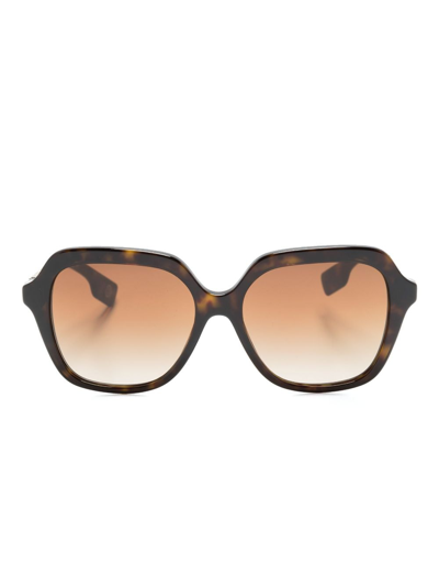Burberry Eyewear Tortoiseshell Oversized-frame Sunglasses In Brown