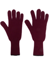 BARRIE INTARSIA-KNIT CASHMERE GLOVES