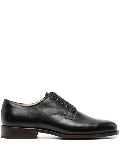 Lemaire Lace-up Derby Shoes In Br499 Forest Brown