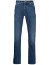 Jacob Cohen Low-rise Slim-fit Jeans In Blue